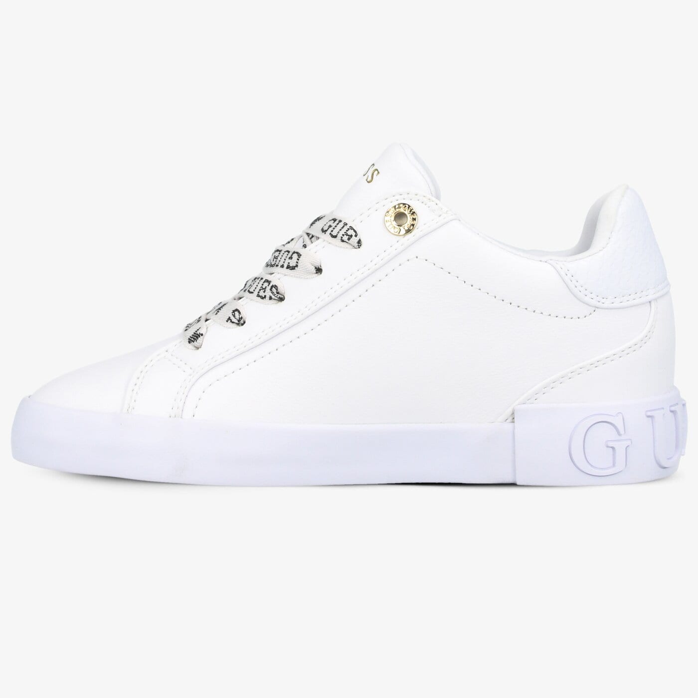 Damskie trampki GUESS PUXLY fl5puxlea12white kolor biały