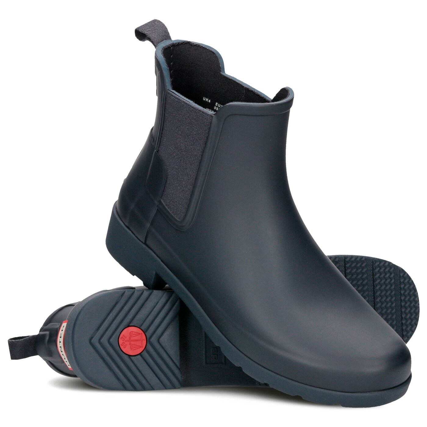 Damskie kalosze (buty gumowe) HUNTER ORIGINAL REFINED CHELSEA wfs1017rma-nvy kolor granatowy