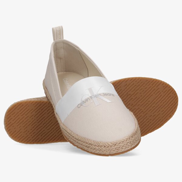 Damskie espadryle CALVIN KLEIN ESPADRILLES 1 yw0yw00576acf kolor beżowy