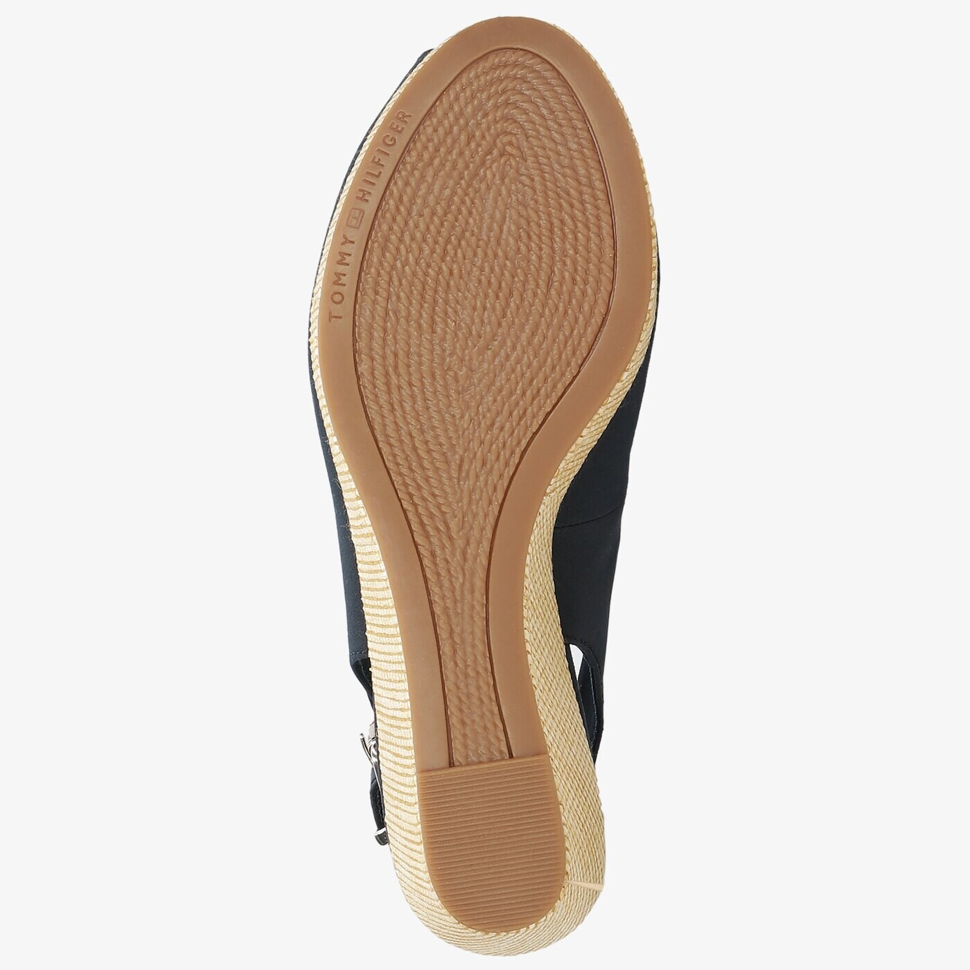 Damskie szpilki / czółenka TOMMY HILFIGER ICONIC ELBA SLING BACK WEDGE fw0fw04788dw5 kolor granatowy