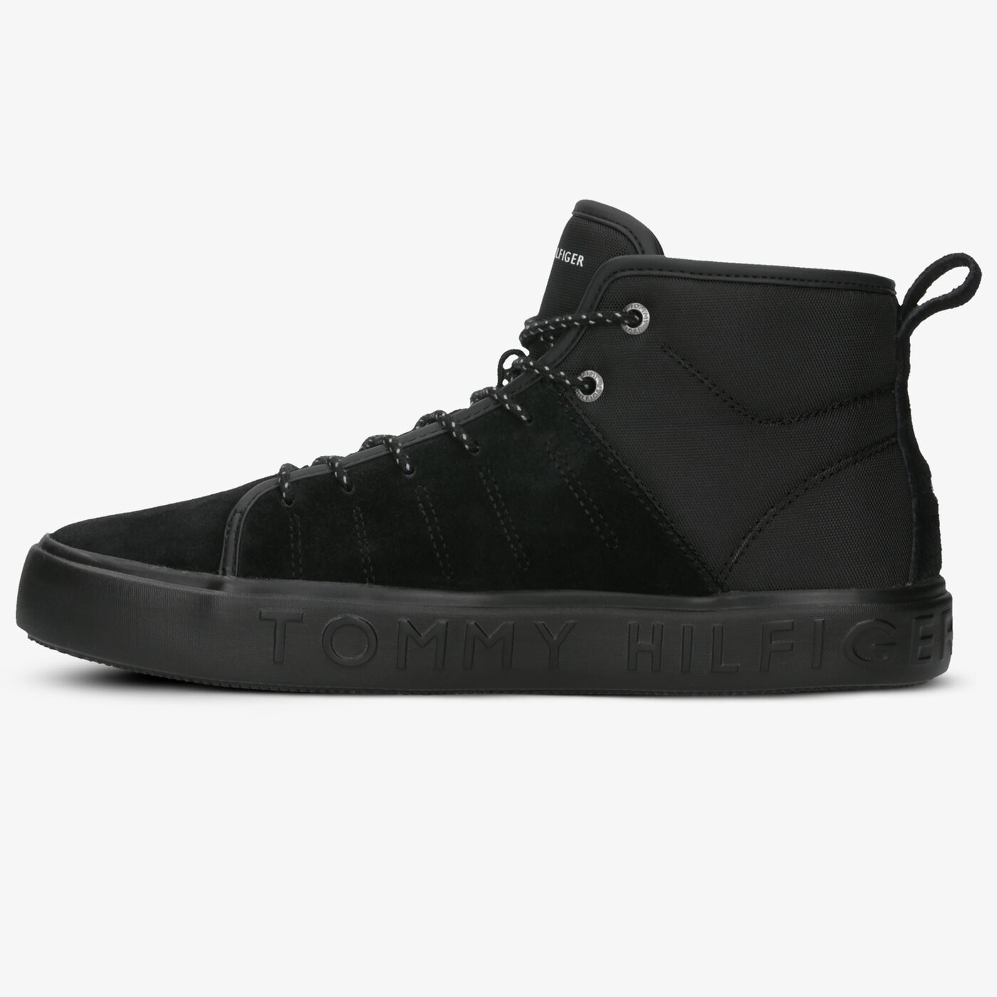 Męskie trampki TOMMY HILFIGER CORPORATE BRANDED CUPSOLE HIGH fm0fm02393990 kolor czarny