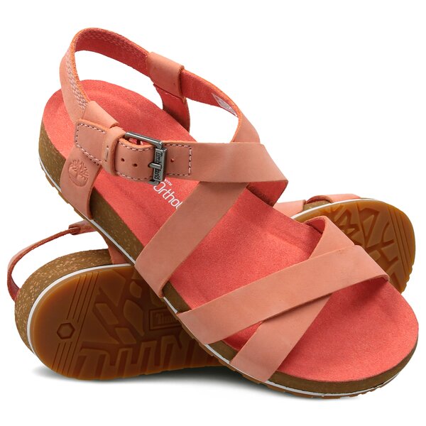 Damskie sandały TIMBERLAND MALIBU WAVES ANKLE ca1mr7 kolor różowy