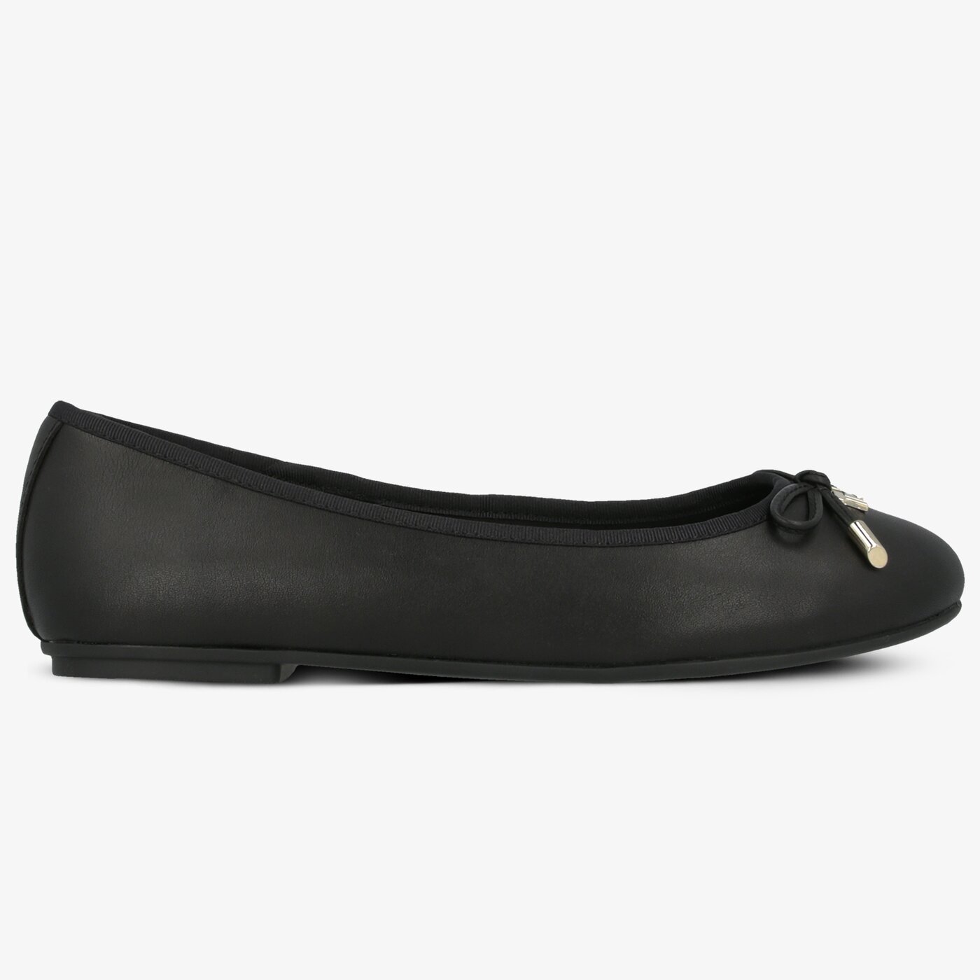 Damskie baleriny (buty) TOMMY HILFIGER ELEVATED TH HARDWARE BALLERINA fw0fw04594bds kolor czarny