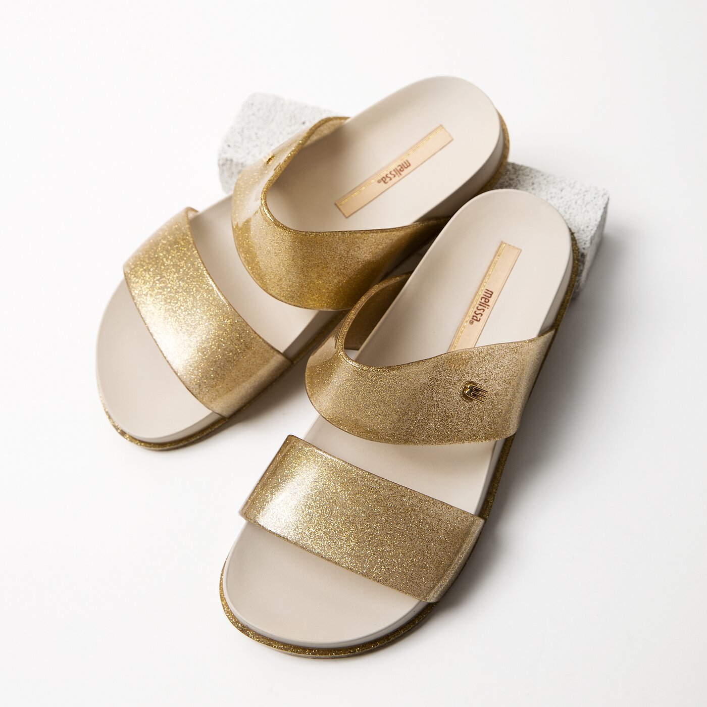 Damskie klapki MELISSA COSMIC 3161350851 kolor złoty