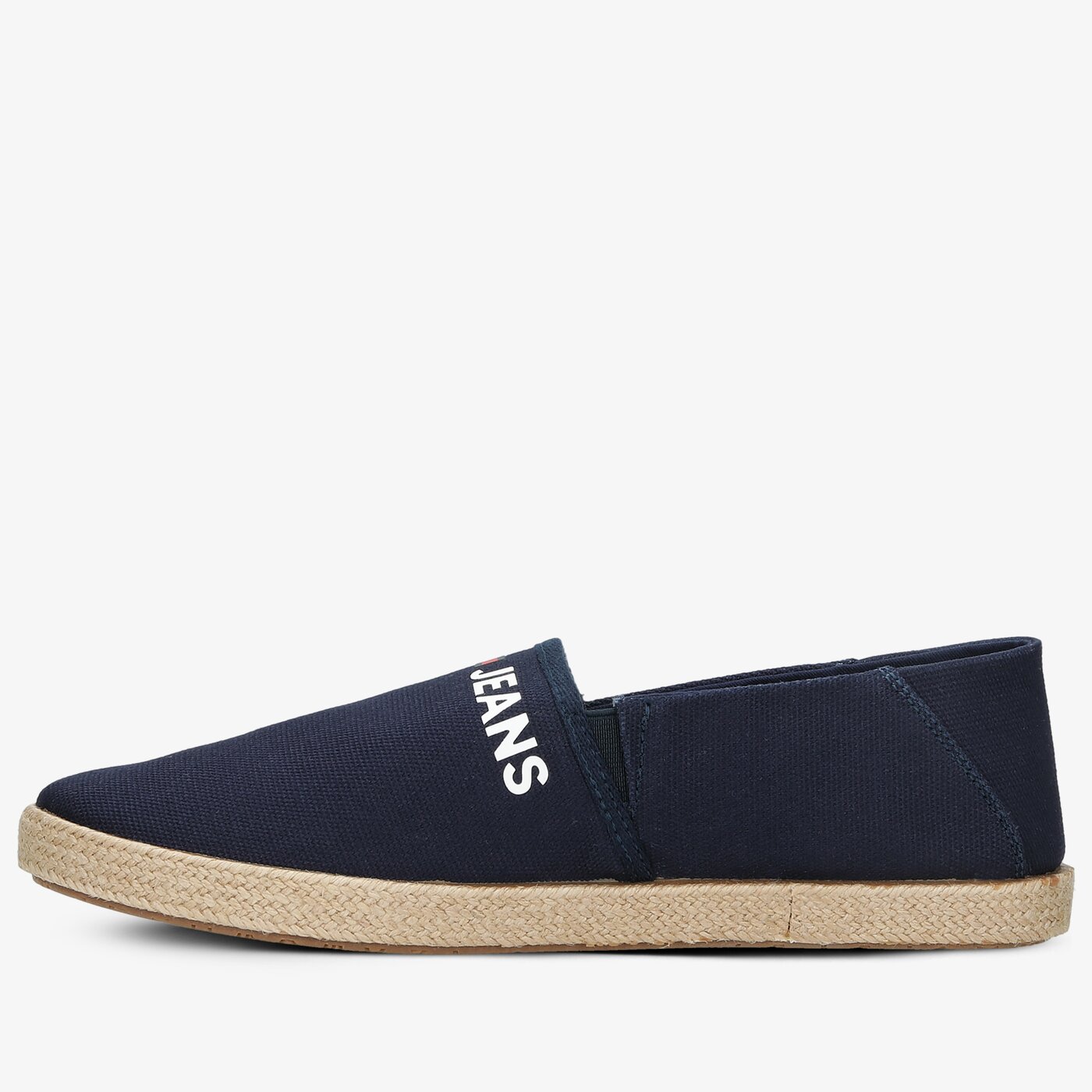 Męskie półbuty TOMMY HILFIGER TOMMY JEANS LOGO ESPADRILLE em0em00676c87 kolor granatowy