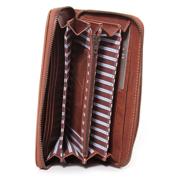 Damski portfel TIMBERLAND PORTFEL WOMAN WALLET WITH ZIP m3579358 kolor pomarańczowy
