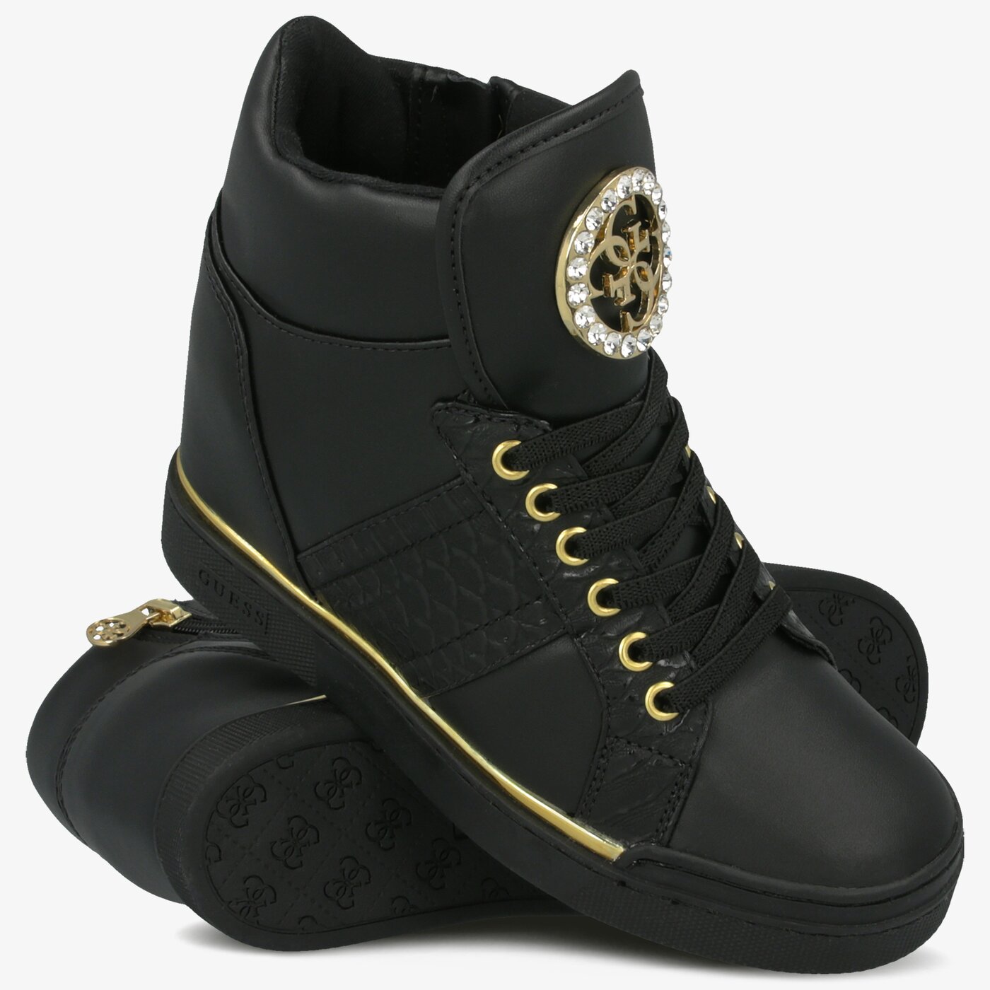 Damskie trampki GUESS FREETA fl5freele12black kolor czarny