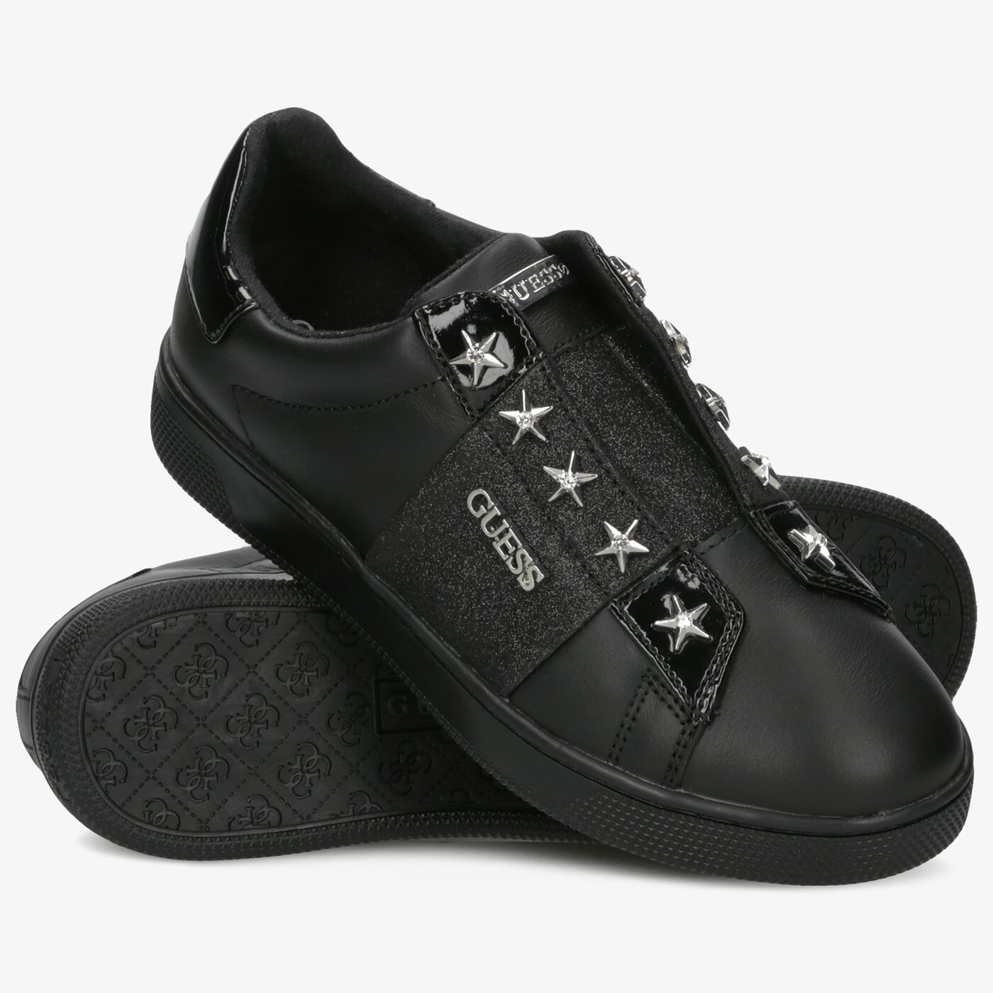 Damskie trampki GUESS RUSH fl5ruslea12black kolor czarny