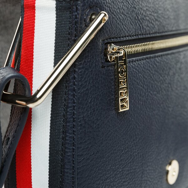 Damska nerka / saszetka TOMMY HILFIGER TOREBKA TH CORE SADDLE BAG MELTON aw0aw074160iv kolor szary