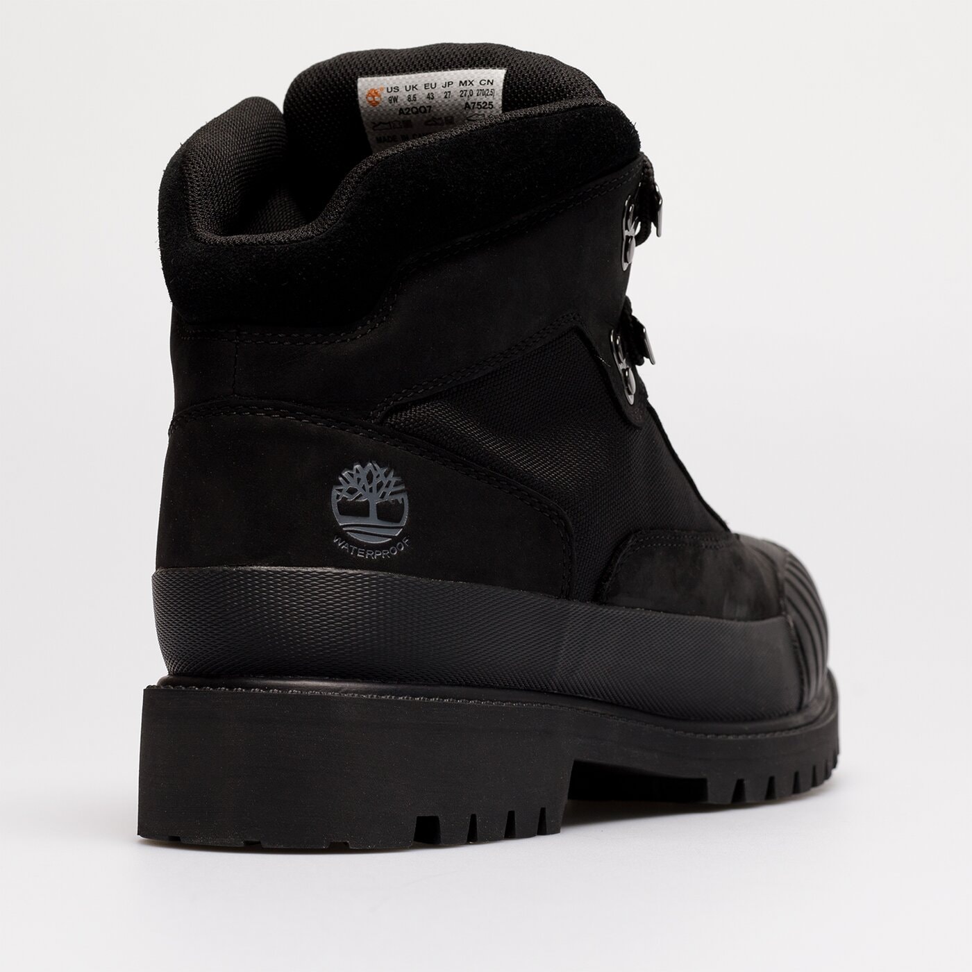 Męskie buty outdoor (trekkingowe) TIMBERLAND TBLHTG RUBBERTOE HIKER WP tb0a2qq70011 kolor czarny