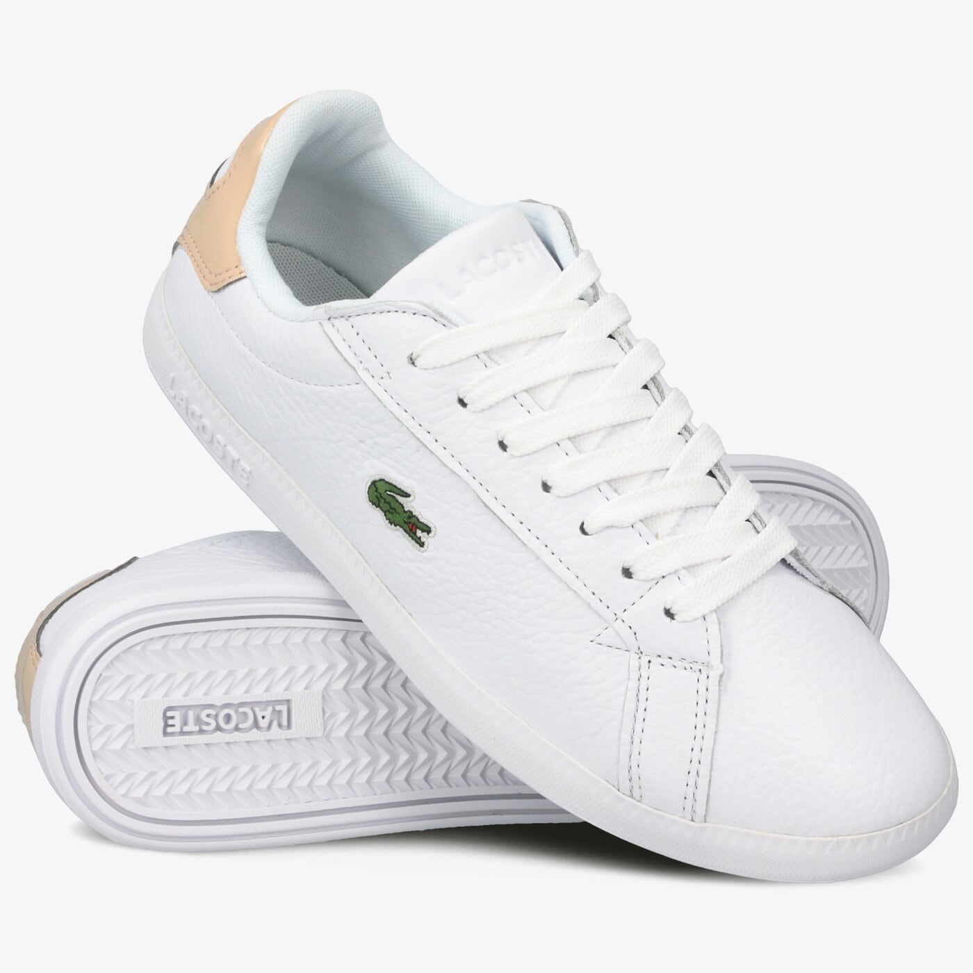 Damskie sneakersy (buty) LACOSTE GRADUATE 120 1 SFA 739sfa001583j kolor biały
