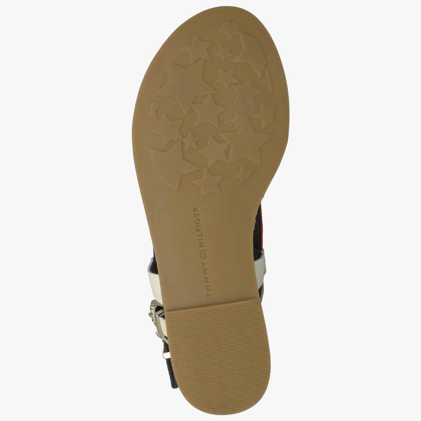 Damskie sandały TOMMY HILFIGER JULIA 87A ICONIC FLAT STRAPPY SANDAL fw0fw04023020 kolor granatowy