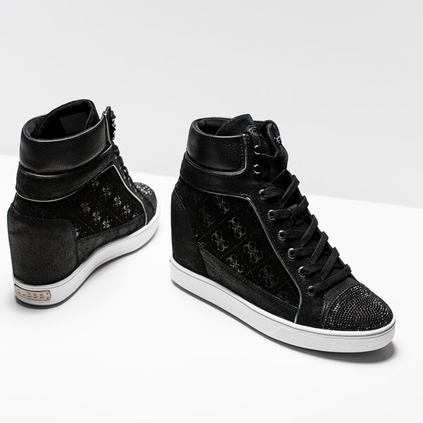 Damskie sneakersy (buty) GUESS FURR flfur4sup12blk kolor czarny