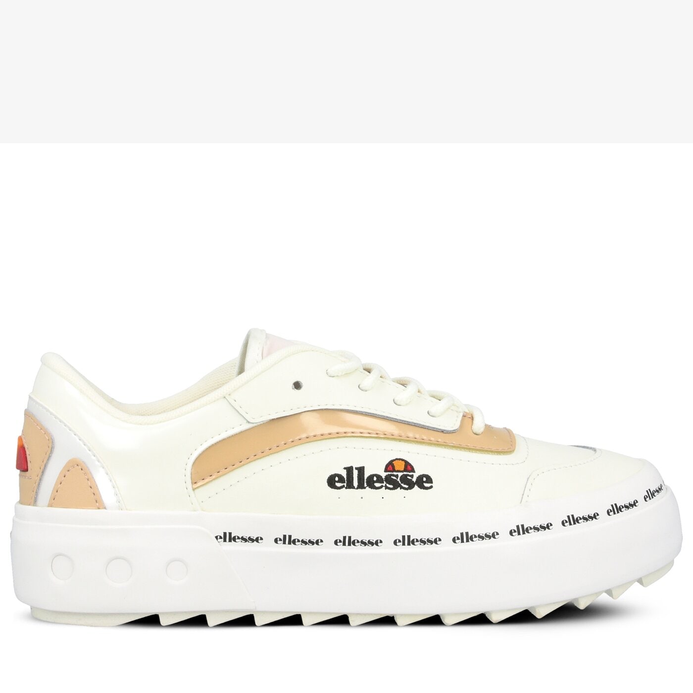 Damskie sneakersy (buty) ELLESSE ALZINA LTHR AF WHT/NAT/OFF WHT 613595 kolor biały