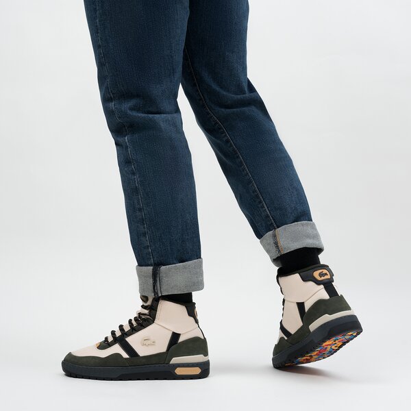 Męskie buty outdoor (trekkingowe) LACOSTE T-CLIP WNTR MID 222 2 744sma00651y5 kolor beżowy