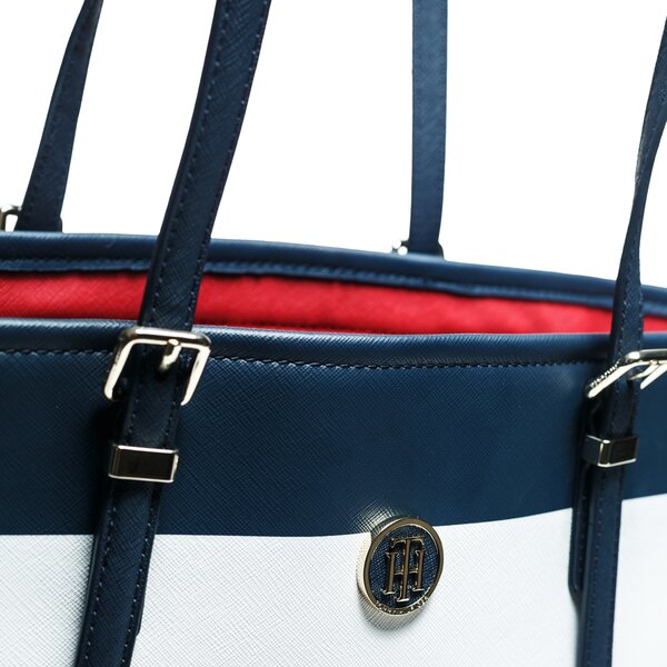 TOMMY HILFIGER TORBA HONEY EW TOTE CORP STRIPE aw0aw05118903 kolor multicolor