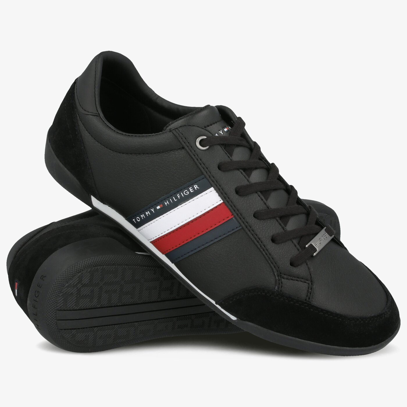 Męskie sneakersy (buty) TOMMY HILFIGER CORPORATE MATERIAL MIX CUPSOLE fm0fm02665bds kolor czarny