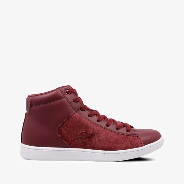 Damskie sneakersy (buty) LACOSTE CARNABY EVO MID 318 1 736spw00172h2 kolor bordowy