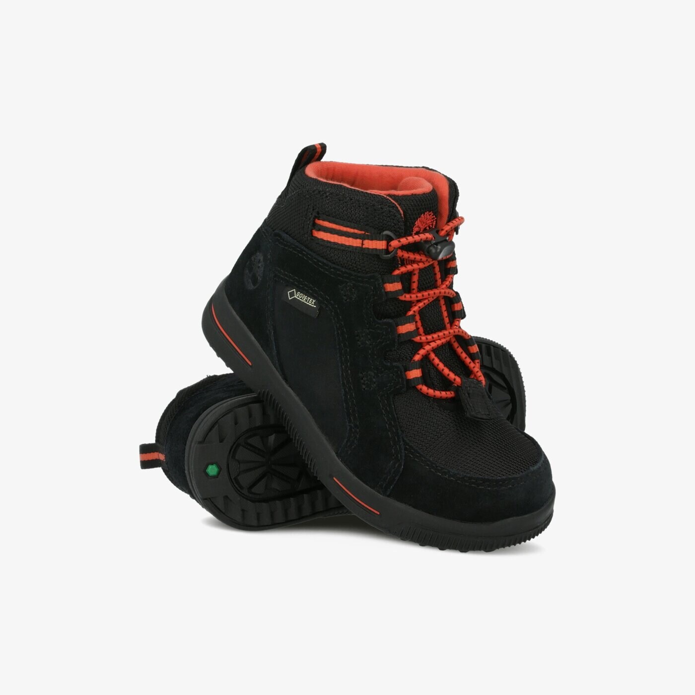 Dziecięce buty outdoor / trekkingowe TIMBERLAND CITY STOMP BUNGEE MID GTX tb0a22n40151 kolor czarny
