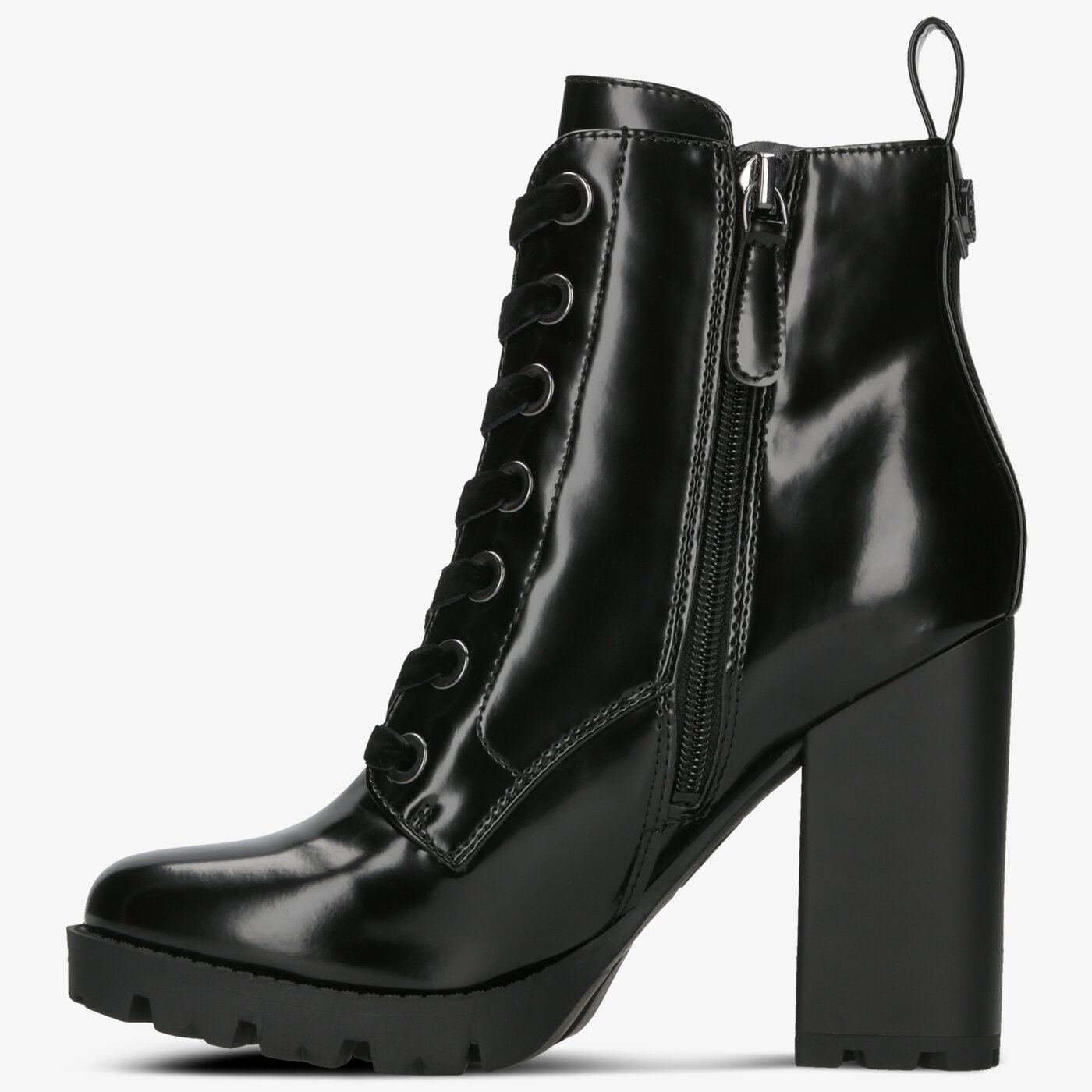 Damskie botki / sztyblety GUESS DEAVAN fl8dvnpaf10black kolor czarny