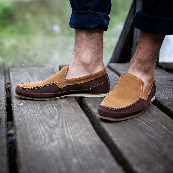 Męskie mokasyny TIMBERLAND HAYES VALLEY LOAFER a13tn kolor brązowy
