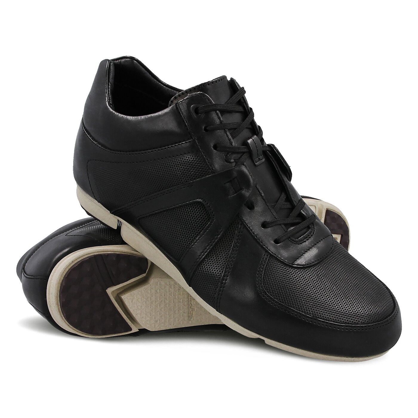 Męskie buty za kostkę CLARKS TRITURN HI BLACK LEATHER 26120692 kolor czarny