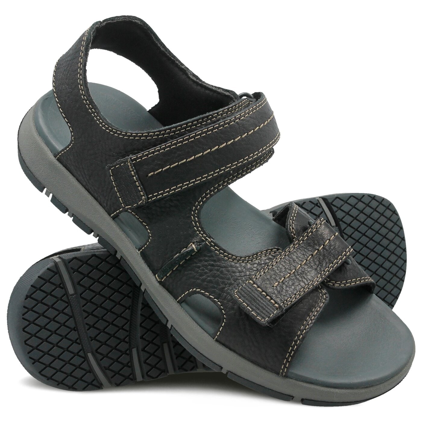 Męskie sandały CLARKS BRIXBY SHORE 26131545 kolor czarny