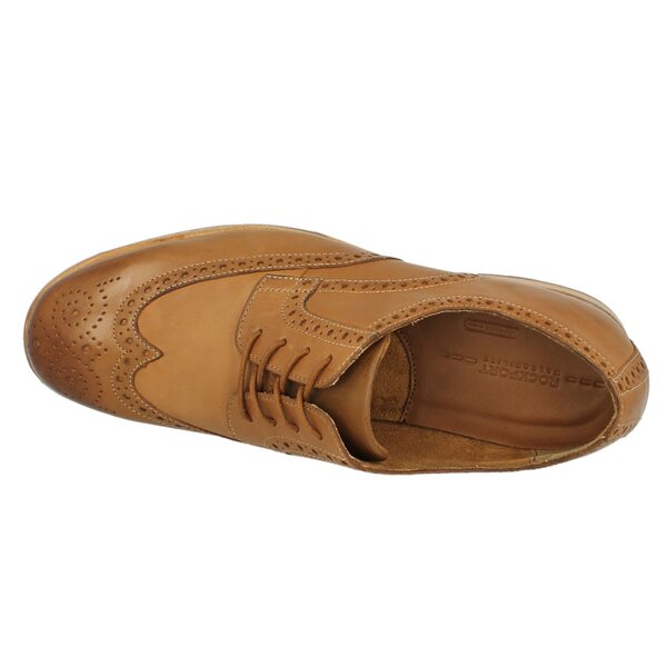 Męskie półbuty ROCKPORT CASTLETON WINGTIP v75293 kolor brązowy