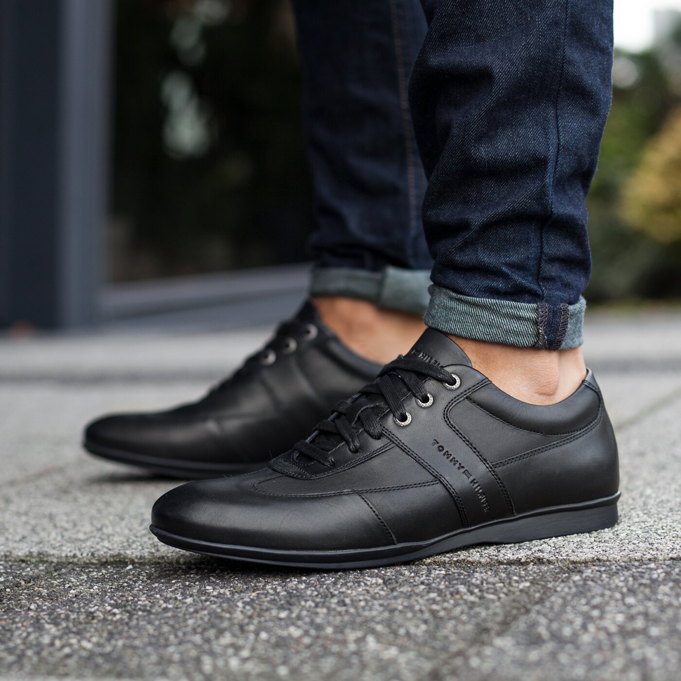 Męskie półbuty TOMMY HILFIGER G2285AVIN 1A fm56821575990 kolor czarny