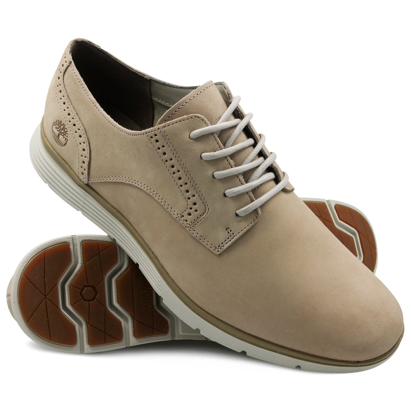 Męskie półbuty TIMBERLAND FRANKLIN BROGUE ca1qer kolor beżowy