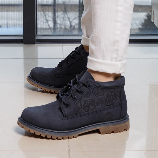 Damskie trapery TIMBERLAND NELLIE CHUKKA DOUBLE a1ku6 kolor granatowy