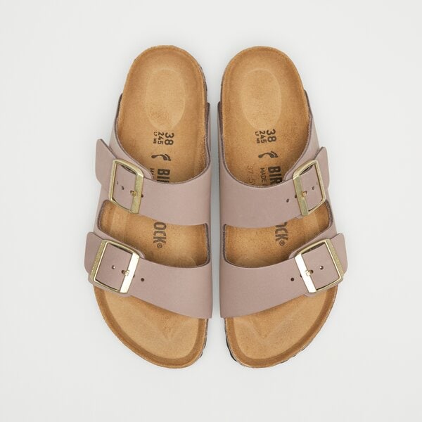 Damskie klapki BIRKENSTOCK ARIZONA LENB FADED PURPLE 1029428 kolor fioletowy
