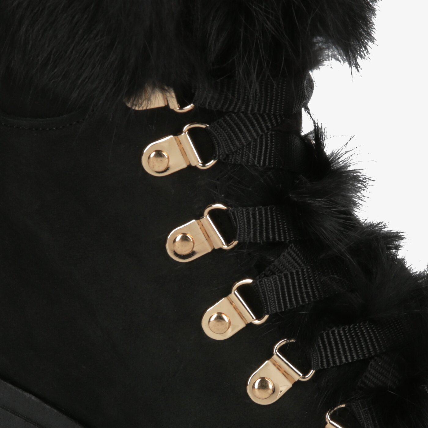 Damskie botki / sztyblety SYMBIOSIS SO FLUFFY  sywc219012 kolor czarny