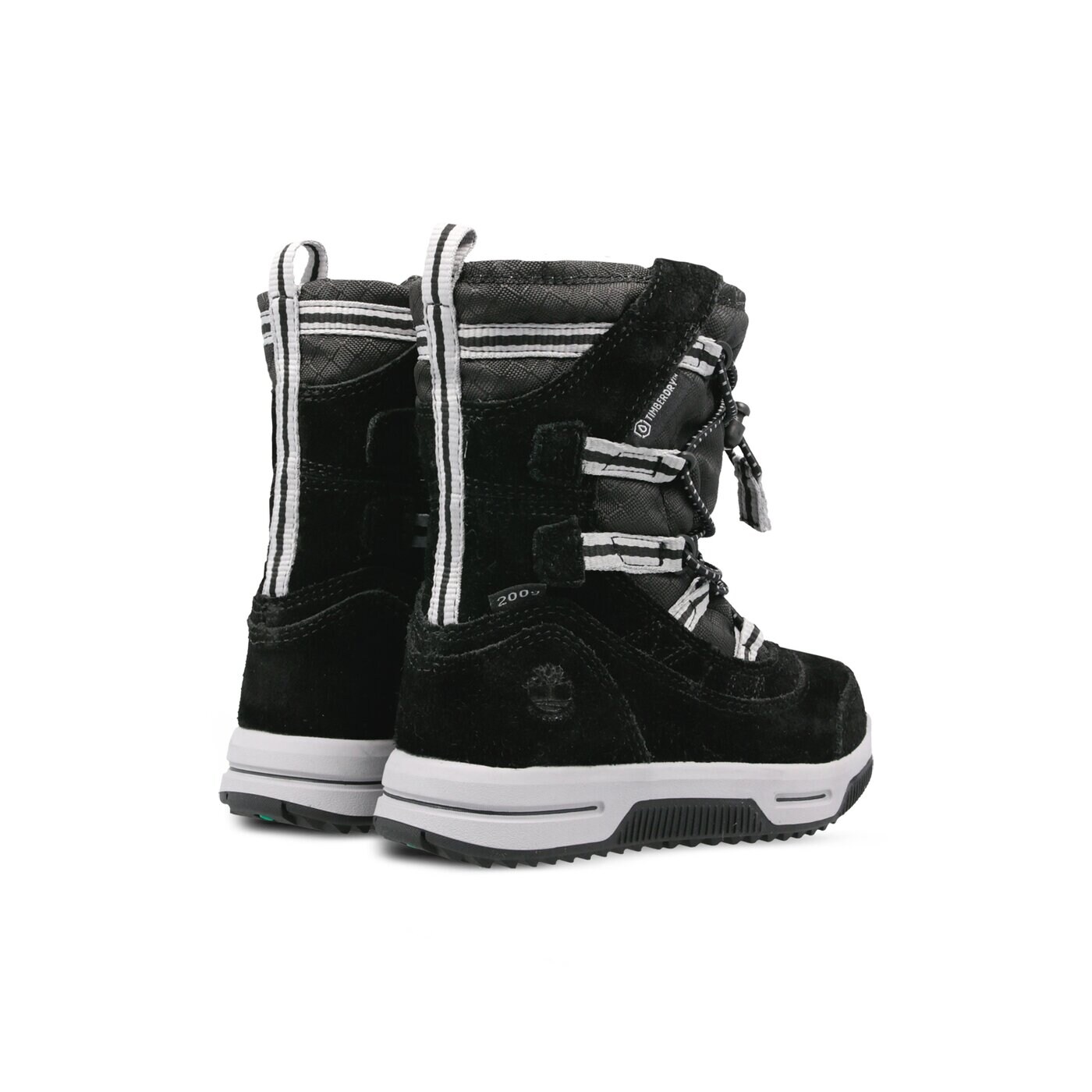 Dziecięce buty outdoor / trekkingowe TIMBERLAND SNOW STOMPER PULL ON WP a1ues kolor czarny
