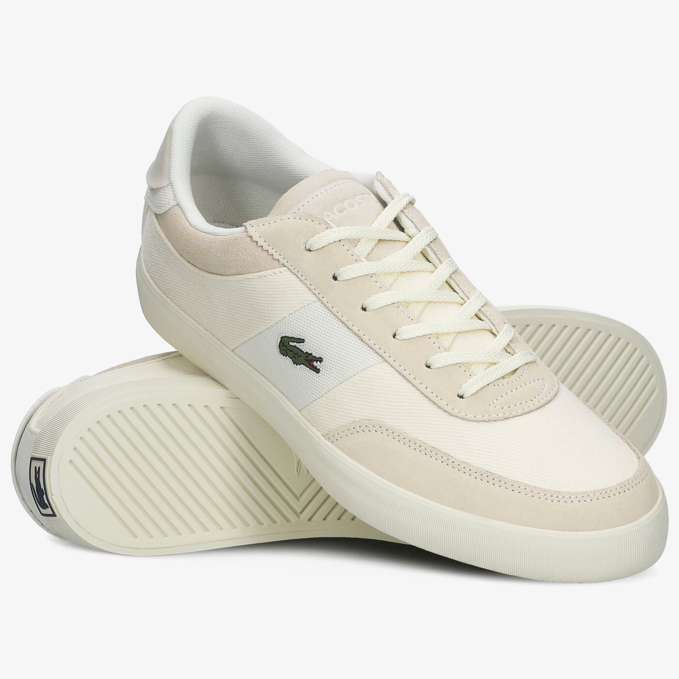 Męskie sneakersy (buty) LACOSTE COURT-MASTER 220 1 CMA 739cma003318c kolor beżowy
