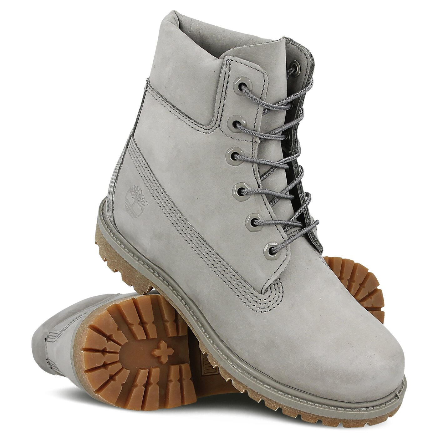 Damskie trapery TIMBERLAND PREMIUM 6 INCH BOOT - W  a1klw kolor szary