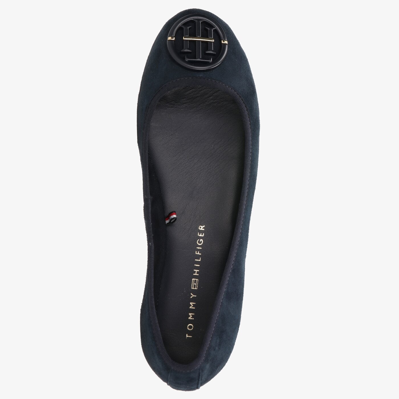 Damskie baleriny (buty) TOMMY HILFIGER TH COLORED HARDWARE BALLERINA fw0fw06342dw5 kolor granatowy