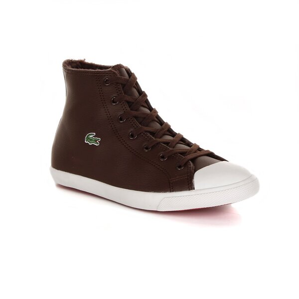 Dziecięce trampki LACOSTE L27 MID CI  724spj32301w7 kolor brązowy