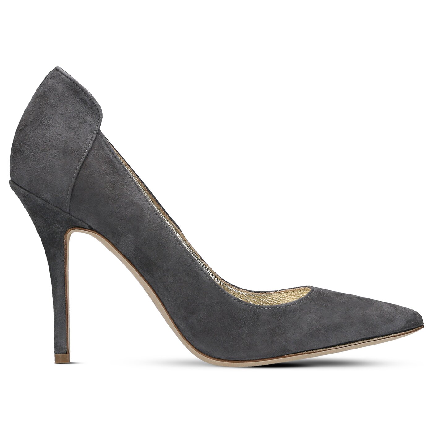 Damskie szpilki / czółenka BALDOWSKI BY ZIEŃ CZÓŁENKO ZAMSZ POPIEL CIEMNY z008743504003 kolor szary