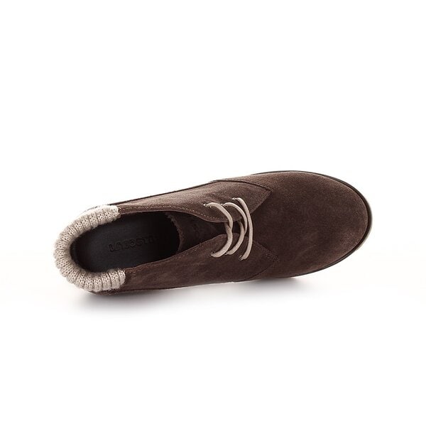 Damskie buty za kostkę LACOSTE LEREN 724srw3340078 kolor brązowy