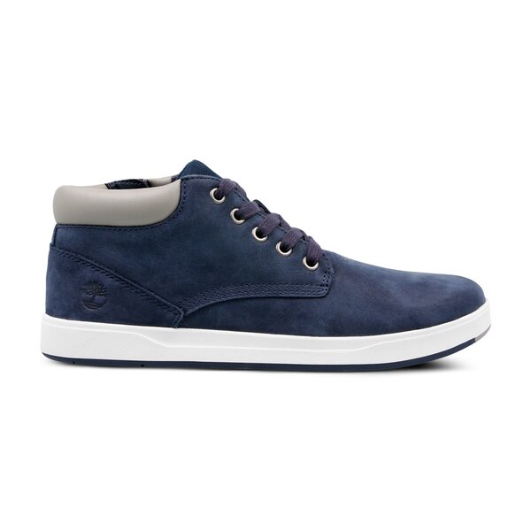 Dziecięce sneakersy (buty) TIMBERLAND DAVIS SQUARE LEATHER CHK tb0a1uyz0191 kolor granatowy