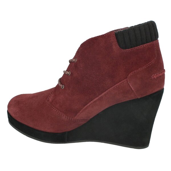 Damskie buty za kostkę LACOSTE LEREN 3 726srw0150fd8 kolor bordowy