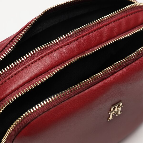 Damska torebka TOMMY HILFIGER TOREBKA POPPY PLUS CROSSOVER aw0aw15235xjs kolor bordowy
