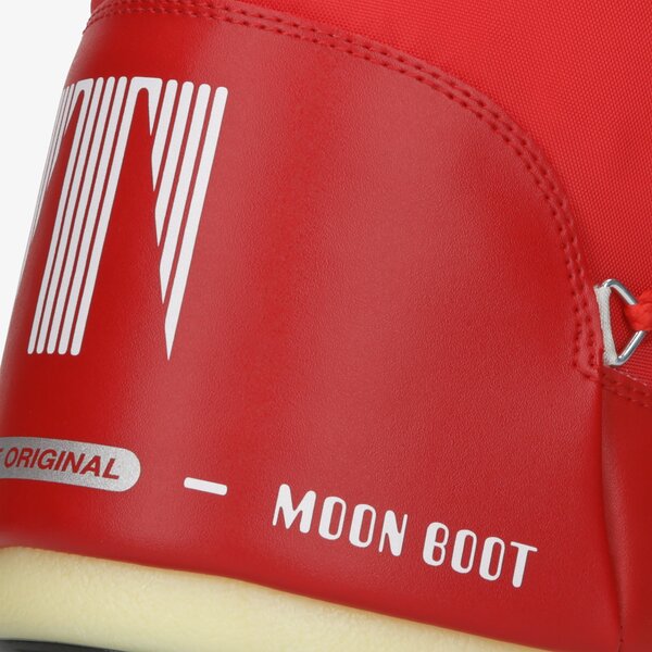 Damskie śniegowce MOON BOOT NYLON 14004400003 kolor czerwony