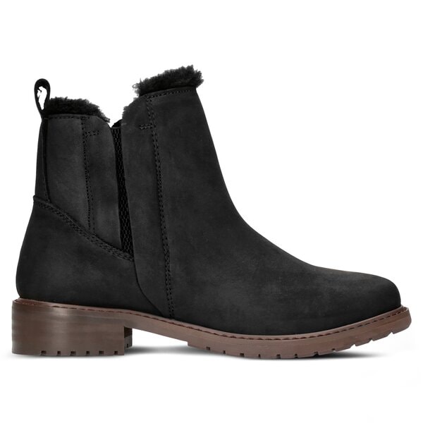 Damskie botki / sztyblety EMU PIONEER LEATHER BLACK w11692black kolor czarny