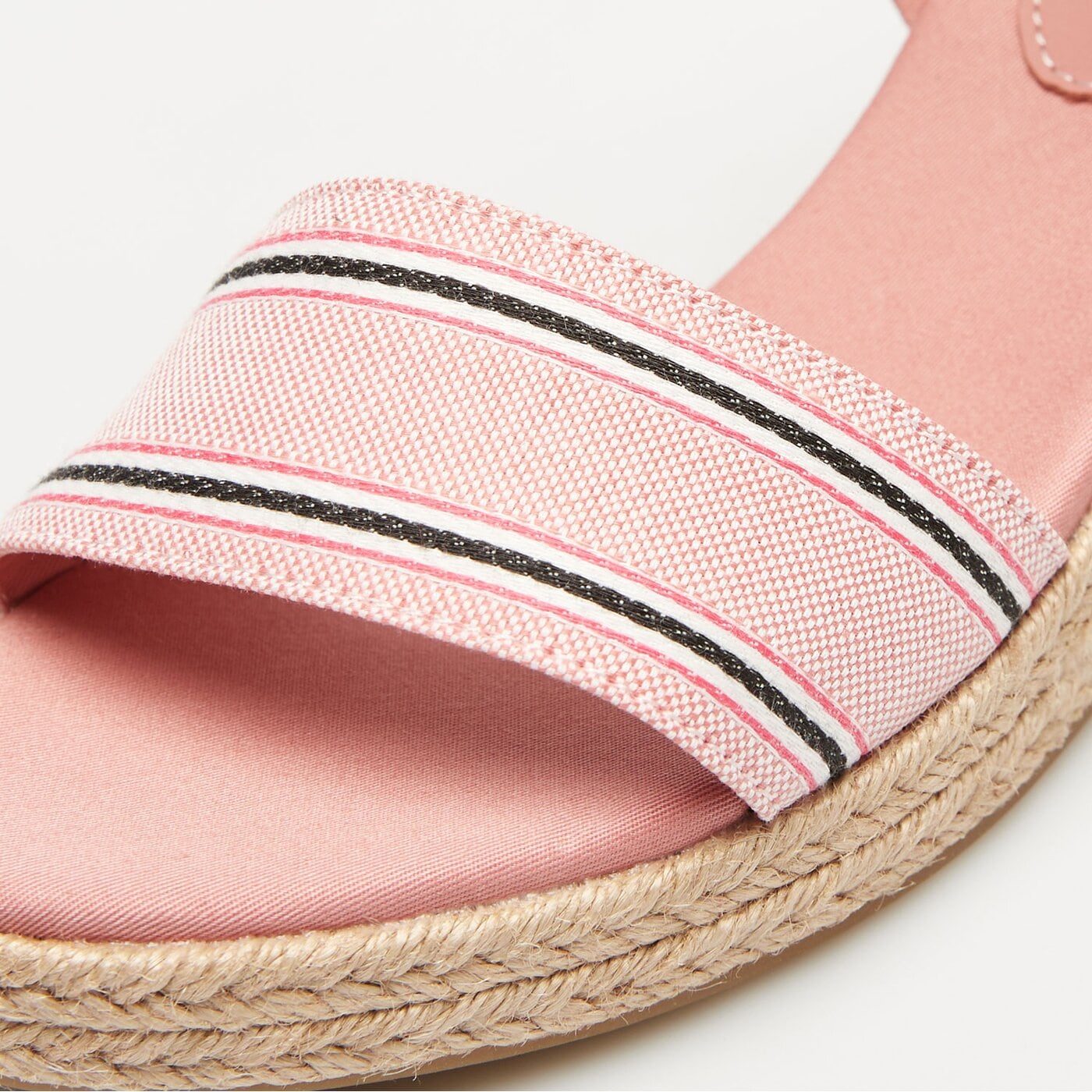 Damskie szpilki / czółenka TOMMY HILFIGER SHIRTING WEDGE SANDAL fw0fw078870kp kolor różowy