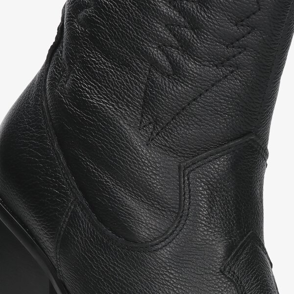 Damskie kozaki SYMBIOSIS PREMIUM HIGH COWBOY'S SHOES sywc121001 kolor czarny