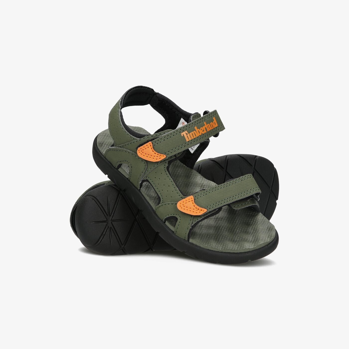 Dziecięce sandały / klapki TIMBERLAND PERKINS ROW 2-STRAP tb0a24y7a581 kolor khaki