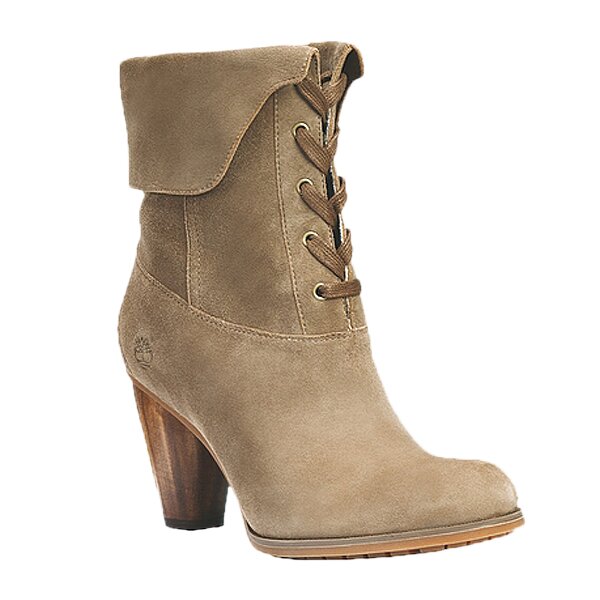 Damskie botki / sztyblety TIMBERLAND EK NEVALI LACE BOOT  18699 kolor brązowy
