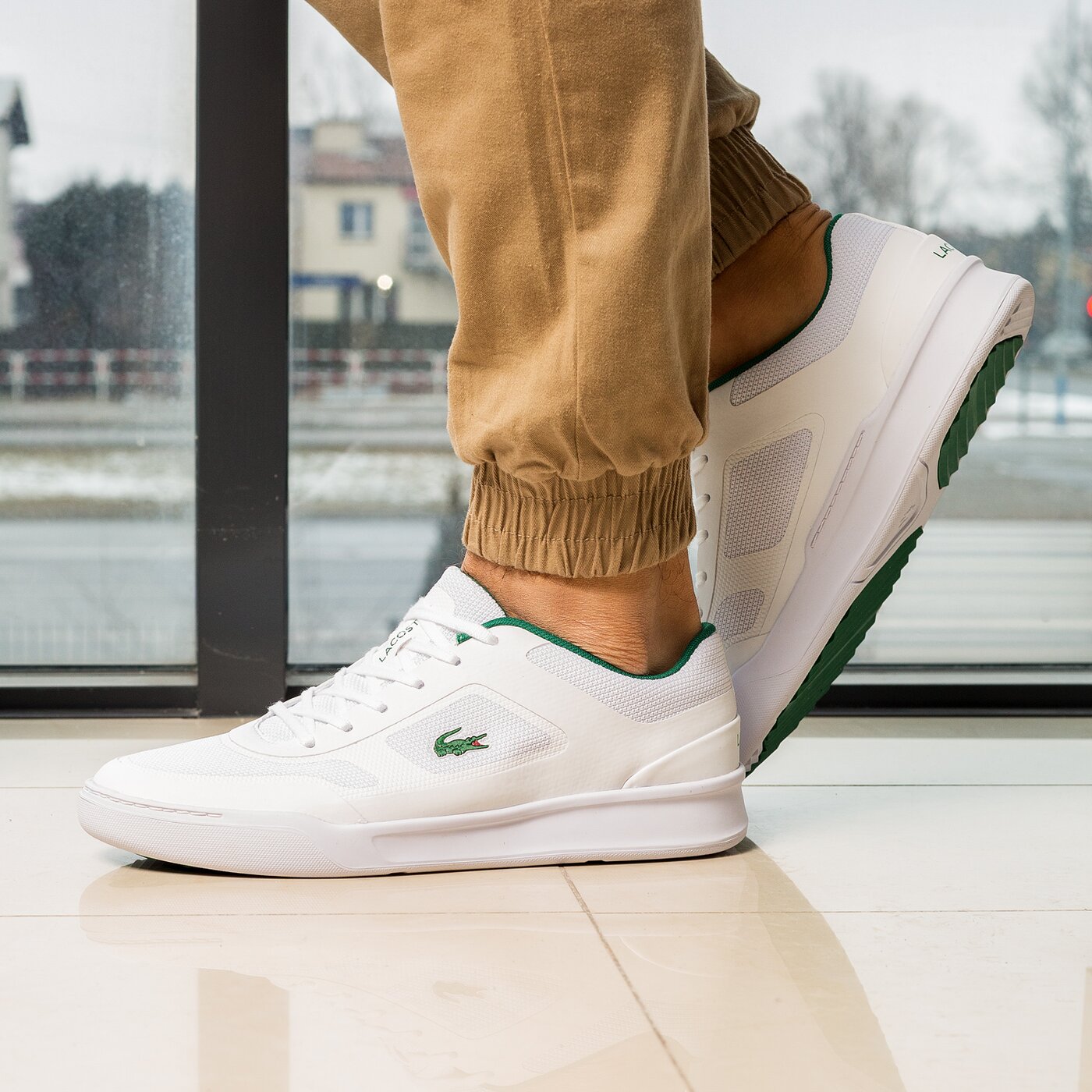 Męskie sneakersy (buty) LACOSTE EXPLORATEUR SPRT 117 1 733cam1084001 kolor biały